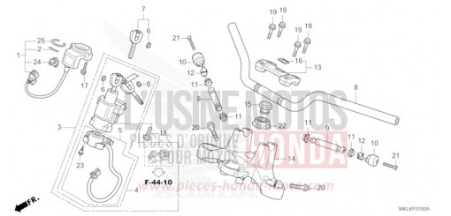 ROHRGRIFF/OBERE BRUECKE NC750SDK de 2019